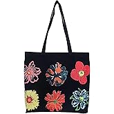 Women canvas Tote Bag for Women Shoulder Bag with zipper Work Beach Travel and Shopping Grocery Bag