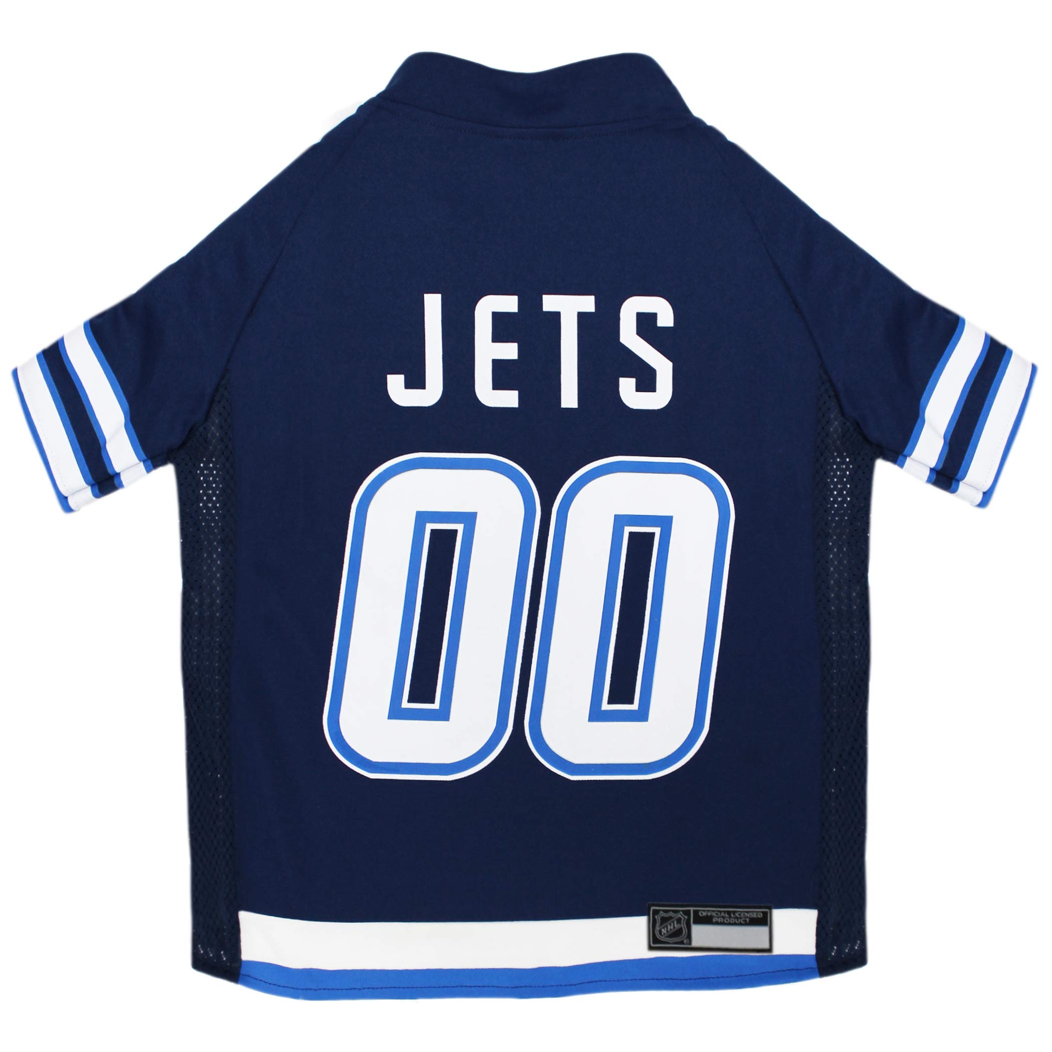 NHL Winnipeg Jets Jersey for Dogs & Cats, Large. - Let Your Pet be a Real NHL Fan!