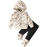 Jecson Toddler Baby Girl Clothes: Soft Fleece & Thermal Outfits Set Animal Pattern Hoodie & Pants Cute Winter Home Out 6M-4Y