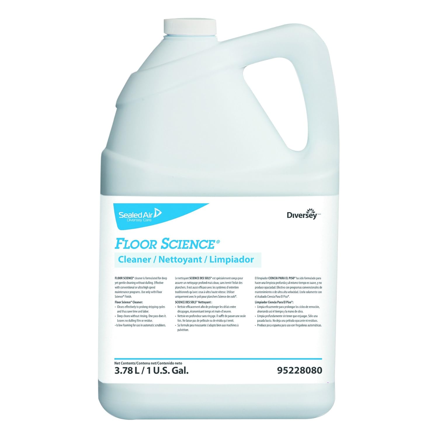 Floor Science 95228080EA Cleaner, 1gal Bottle Industrial