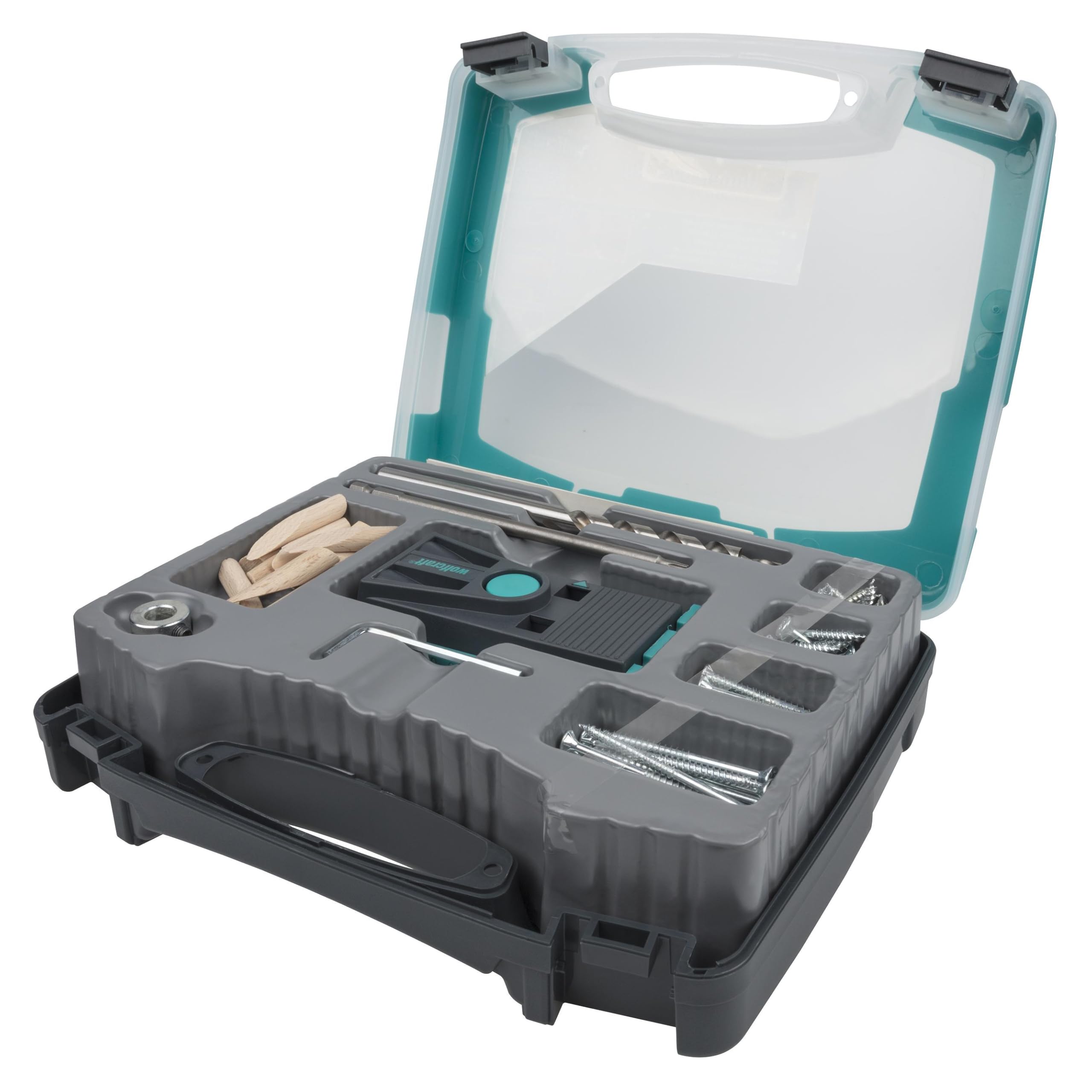 wolfcraft Undercover Jig Set TX, 55 pcs. I 4642100 I Complete Sets for Invisible fastenings