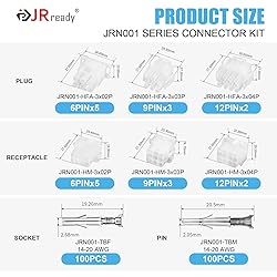 JRready ST6513 220Pcs MLX Pins Connector Kit 6p 9p