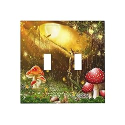 Wpshijia Red Mushroom Forest Fairy Moon Butterfly