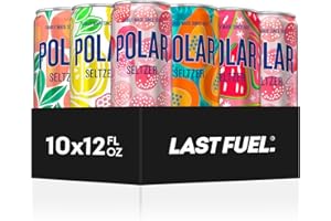 LASTFUEL. Polar Seltzer Water, Slim Can Limited Edition (10 Pack, Summer Assorted)