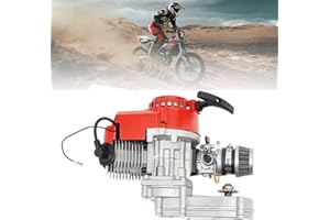 DOONARCES 49CC 50CC 2-Stroke Pull Start Engine Motor for Mini Dirt Bike ATV Quad Bikes Small Motorcycles Pocket Bike Scooters, 2 Stroke 49CC Pit Bike Engine Gift for Kids, 40mph