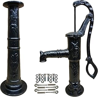 Nostalgie Schwengelpumpe mit Pumpenständer - Diese Gartenpumpe Brunnenpumpe Handpumpe ist der Blickfang in ihrem Garten und fördert Wasser aus Brunnen oder Regentonnen