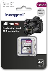 Integral 128GB SD Card U3 V30 UHS-I 100MB/s SDXC Premium High Speed