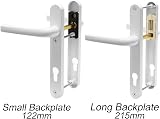 Avocet Pioneer Sprung 92mm PZ UPVC Door Handle White 215mm Pair Set view 4