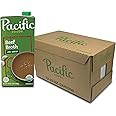 Pacific Foods Low Sodium Organic Beef Broth, 32 oz Carton (12 Pack)