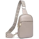 DIOMO Anti Theft Small Sling Bag for Women Cross Body Bag Trendy, RFID Fanny Packs Vegan Leather for Women Travel Belt Purse