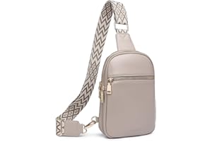 DIOMO Anti Theft Small Sling Bag for Women Cross Body Bag Trendy, RFID Fanny Packs Vegan Leather for Women Travel Belt Purse