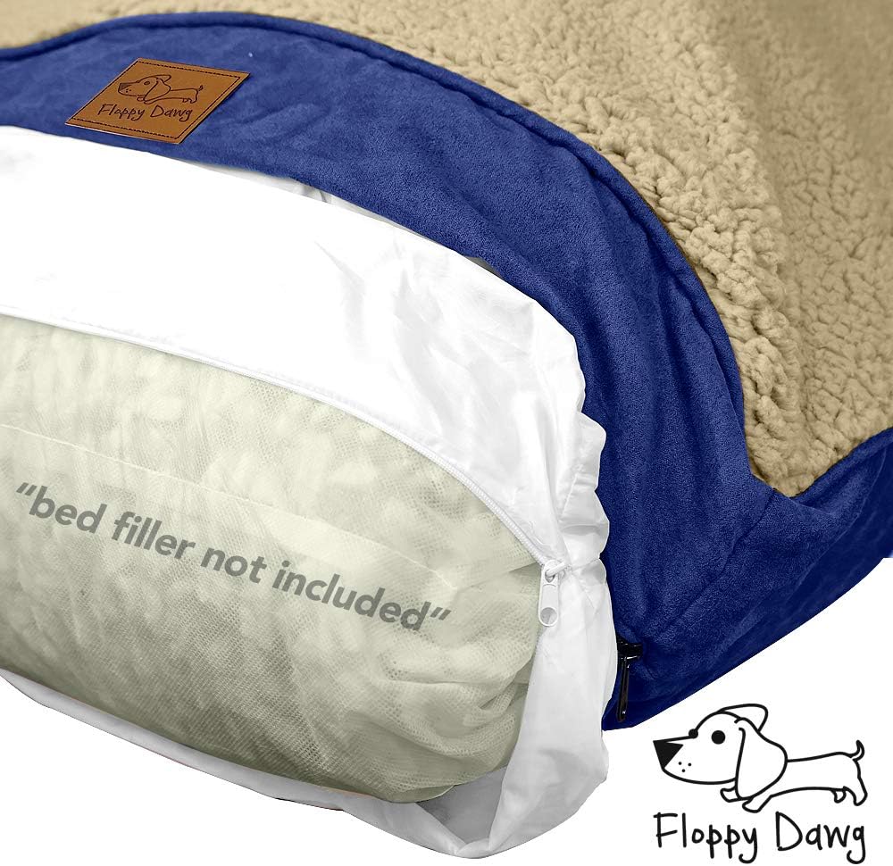 Floppy Dawg Replacement Dog Bed Cover and Waterproof Inner Liner Fixit Kit. Fits Large Dog Beds 40 x 28 Inches. Save a Damaged Dog Bed. Protect a Pillow. Make a New Bed. : Pet Supplies