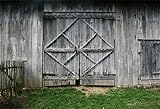 Laeacco 7x5FT Vinyl Backdrop Old Barn Doors