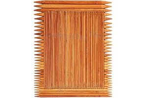 75 Pcs Double Pointed Knitting Needles Set, BetyBedy Carbonized Bamboo Knitting Needles, Knitting Needle for Handmade Creative DIY - 8'' Length 15 Sizes (2.0mm -10.0mm) (5 Needles/Size)