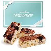 ANDY ANAND Soft Nougat Candy, French Almond Red Fruits, 7oz | Pack of 1, Gluten Free, Wildflower Honey, Artisan European Confection, Flown from France