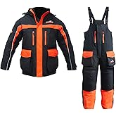 THUNDERBAY Ice Fishing Suit, Insulated Bibs and Jacket, Waterproof Gear for Ice Fishing and Snowmobiling