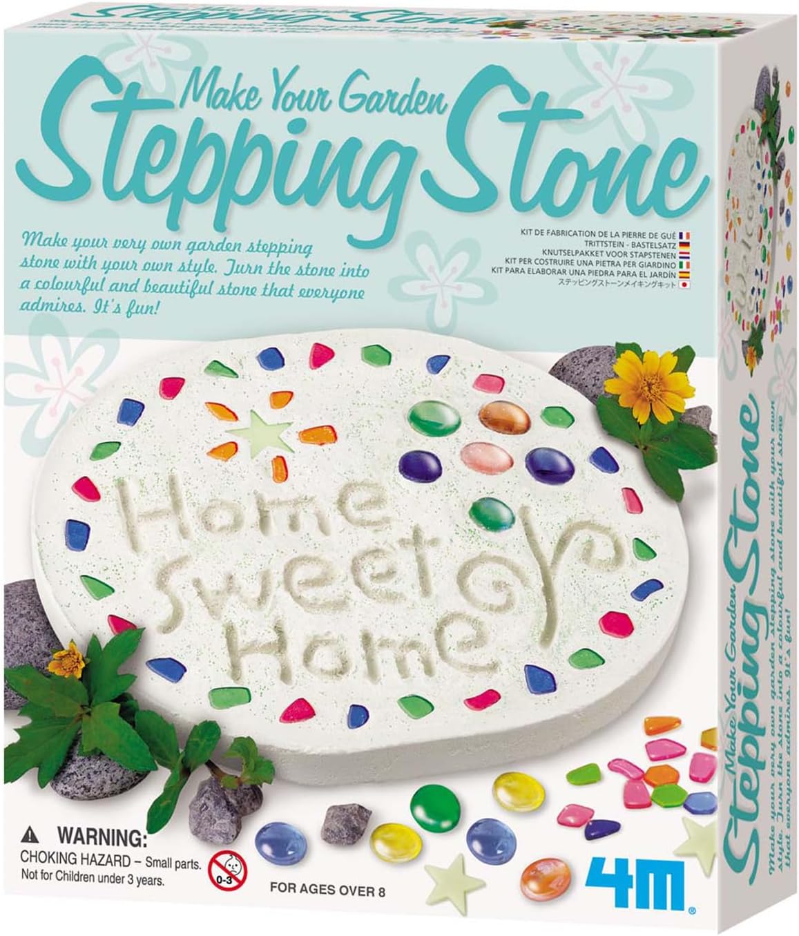 Hardscaping Materials - 4M Make Your Garden Stepping Stone Kit-Outdoor Toys - Arts and Crafts for Kids Ages 8-12