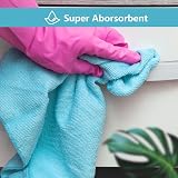 AIDEA Microfibre Cleaning Cloths 8 Pack 12x12 in Lint Free Streak Free Reusable view 3