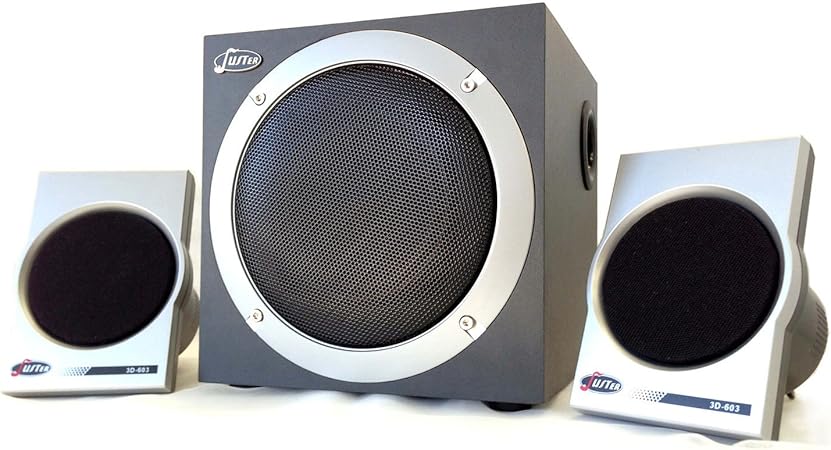 Juster 3D-603 Multimedia 2.1 Speaker System for Desktop PC, MP3, iPad ...