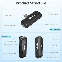 BOYA Dual Wireless Lavalier Microphone for Android