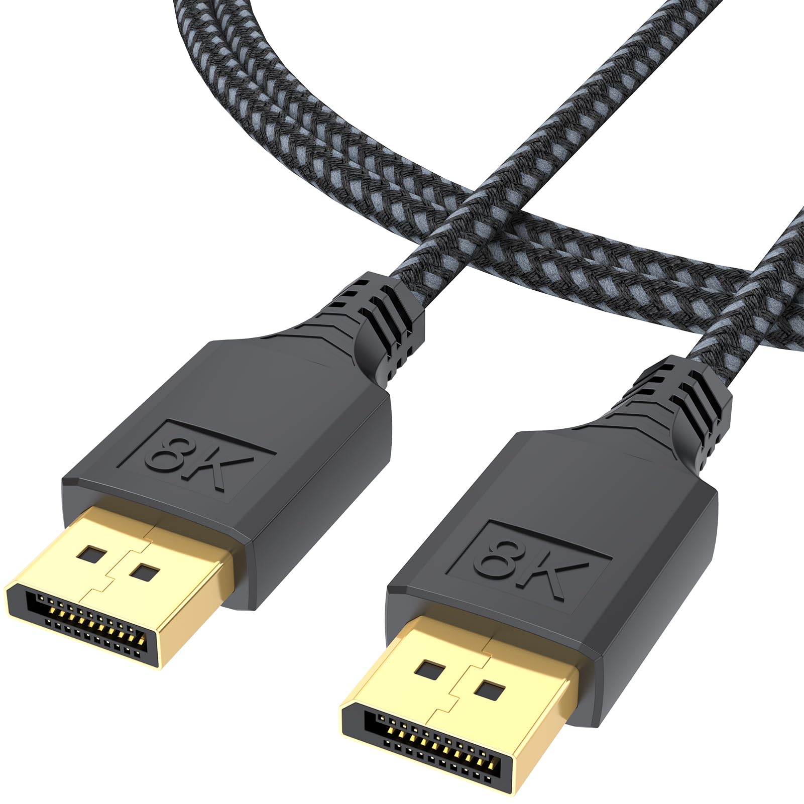AmazonBasics DisplayPort To DisplayPort Cable – 3 Feet, Black, Male To Male, HD Display Cable For PC/Laptop