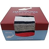Marcoliani Milano No Show Socks Men - Palio Stripe Invisible Touch | Essence of Cotton