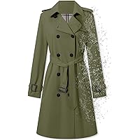 Amazon.com: Tankaneo Womens Long Trench Coat Single Breasted