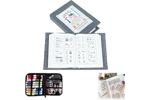 2026 New Embroidery Kit Stitch Book Set, Punch Needle Cross Stitch Kit with 86 Sewing Accessories for Adults, Designed for Us
