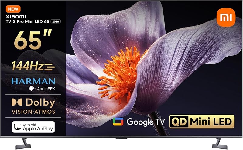 TV S Pro Mini LED 65, Smart TV, Dolby Vision, Dolby Atmos, 4k QLED, 144Hz, Google TV, HDR 10+, Triple Tuner, DVB T2, MEMC, DTS-X, Harman AudioEFX, Prime Video, Google Assistant, Airplay2 — foto 1 de 8
