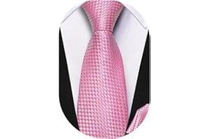 Dubulle Zipper Tie Set for Boys Stripe Checks Pretied Adjustable Kids Necktie and Pocket Square Set for Age 8-11