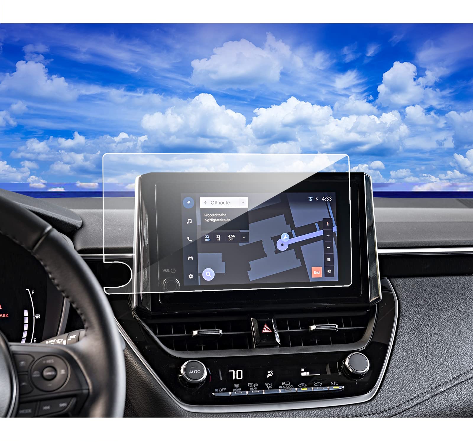 Photo 1 of XXCIWP 2024 Corolla Screen Protector for 2023 2024 Toyota (GR) Corolla 2023 Venza Corolla Cross 8inch Touch Screen Tempered Glass Protector Film 2024 Corolla Accessories