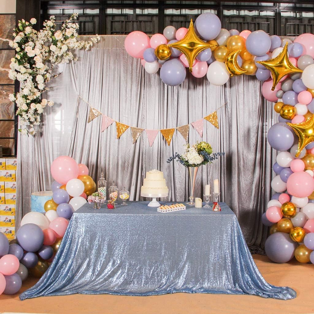 Best baby blue table cloth runner