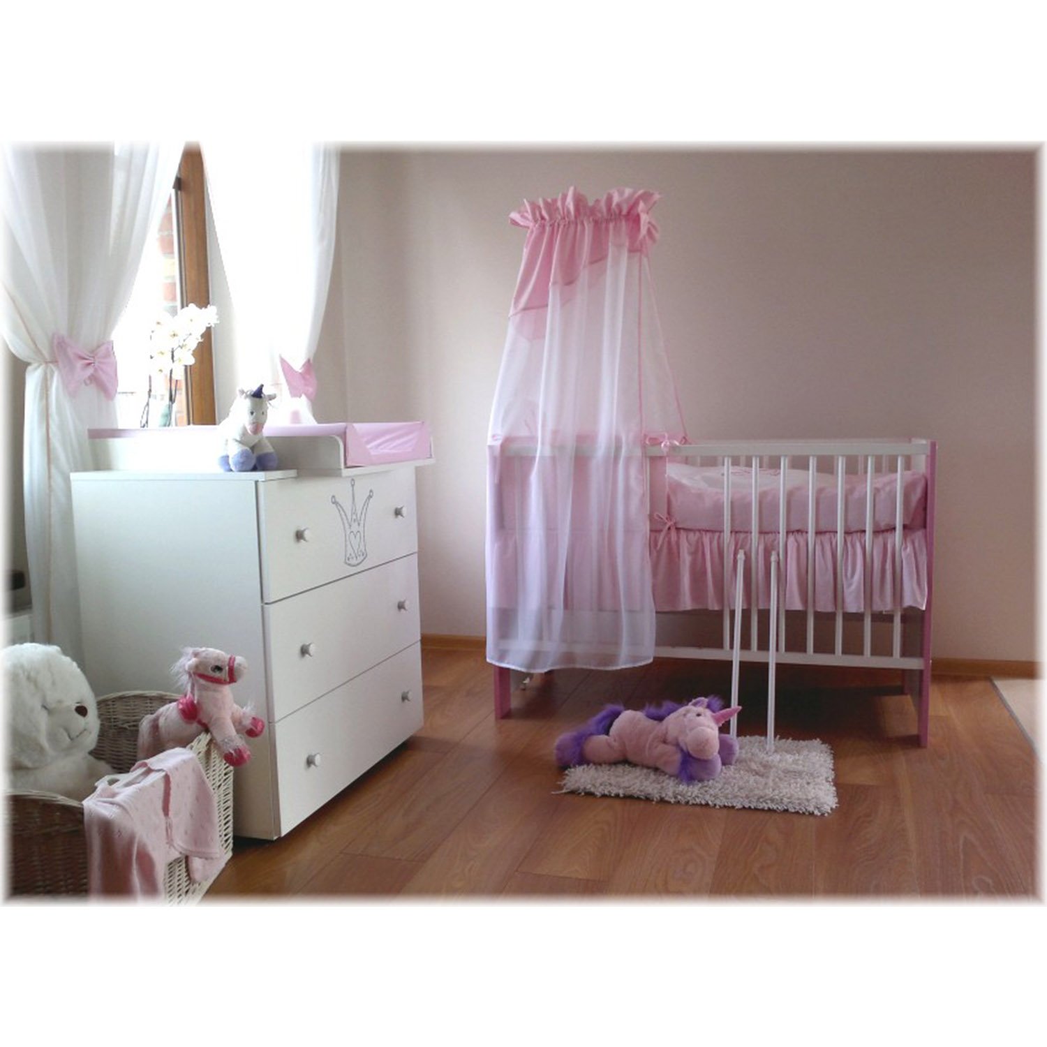 Matelas Et Linge De Lit Berceau Bebe Lit Bebe 1 X 60 Cm Avec Set De Lit Complete Couronne Rose Cuisine Maison Lemoncitylive Com