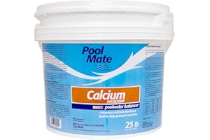 Pool Mate 25-Pounds Premium Calcium Hardness Increaser for Pools, 100% Calcium Chloride, Made in USA