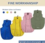 MAMORE Adjustable Waterproof Dog Raincoat Reflective Stripe Green Medium view 8