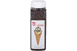 Cake Mate Chocolate Dessert Sprinkles, Easy Pour Lid - Edible Cake Decorating and Baking Sprinkles for Cookies, Cupcakes, and Ice Cream Toppings - 26oz (Chocolate)