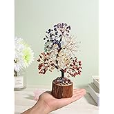 Jovivi 7 Chakra Crystal Tree Birthday Gifts for Women,Natural Healing Crystal Feng Shui Tree of Life Bonsai Gemstone Money Trees,Spiritual Gift for Positive Energy, Wealth & Good Luck