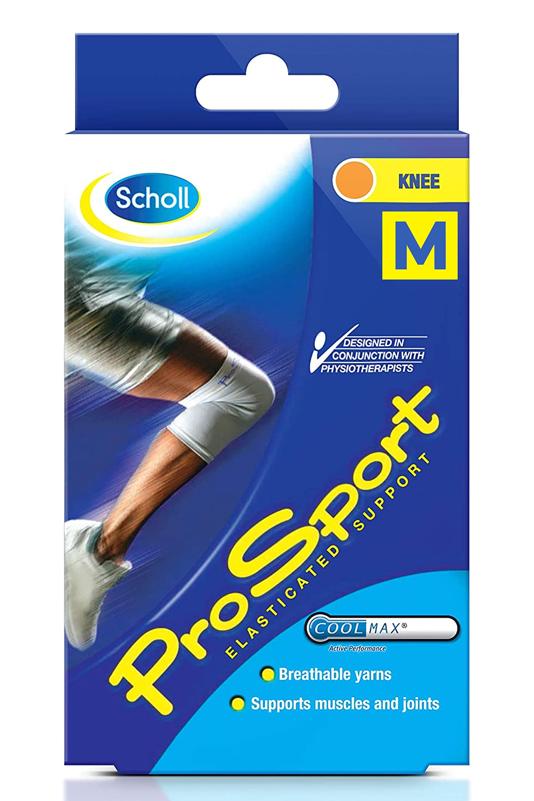 Scholl ProSport Elasticated Knee Support - Compression Bandage for Knee, Medium