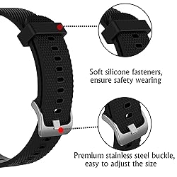 QGHXO Band for Polar Vantage M/M2/V3, Soft Silicone