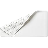Rubbermaid Commercial Products Safti-Grip Bath Mat, Large, White | 28 x 16 Inch, Suction-Backed, Non-Slip, Textured Surface, for Commercial/Residential Use for Shower Stall/Bathtub/Bathroom