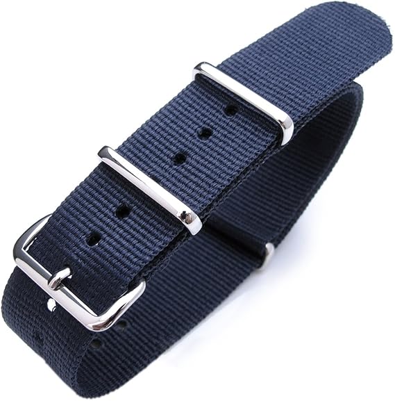 22mm NATO strap NATO22009P(UKD) - Correa de Nailon, Color Azul (22)