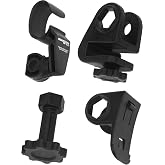 Nightstick NS-HMC6 Multi-Angle Helmet Mount for Accessory Slot Or Brim | Multi-angle helmet mount fixture - Fits hard hat accessory slots or brims - Heavy steel bracket stability