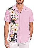 COOFANDY Mens Short Sleeve Button Down Shirts