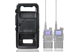 AIRITON Ham Radio AR-5RM Rubber Soft Case Walkie Talkie Protective Cover Rubber Soft Case Pouch Balck Compatible with baofeng 5RM K5 Plus UV-5G Plus BF-F8HP PRO Two Way Radio Protective Silicone Case Bag