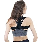 HLOES Posture Corrector for Women and Men,Adjustable Upper Back Brace, Breathable Back Support straightener, Providing Pain Relief from Lumbar, Neck, Shoulder, and Clavicle, Back.
