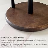niffgaff Farmhouse Paper Towel Holder Real Wood Round Base Kitchen Organize view 4