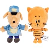 JAKKS Pacific Dog Man Movie Plush - Dog Man and Lil Petey Plush 2-Pack, Collect All Dogman Plush, Based on The Dog Man Movie, for Kids Ages 4 Years and Up