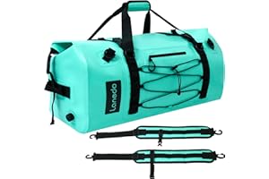 Lanedo 80L Waterproof Duffle Travel Bag, Durable Straps & Handles, for Kayaking, Paddleboarding, Boating, Rafting, Fishing, Camping