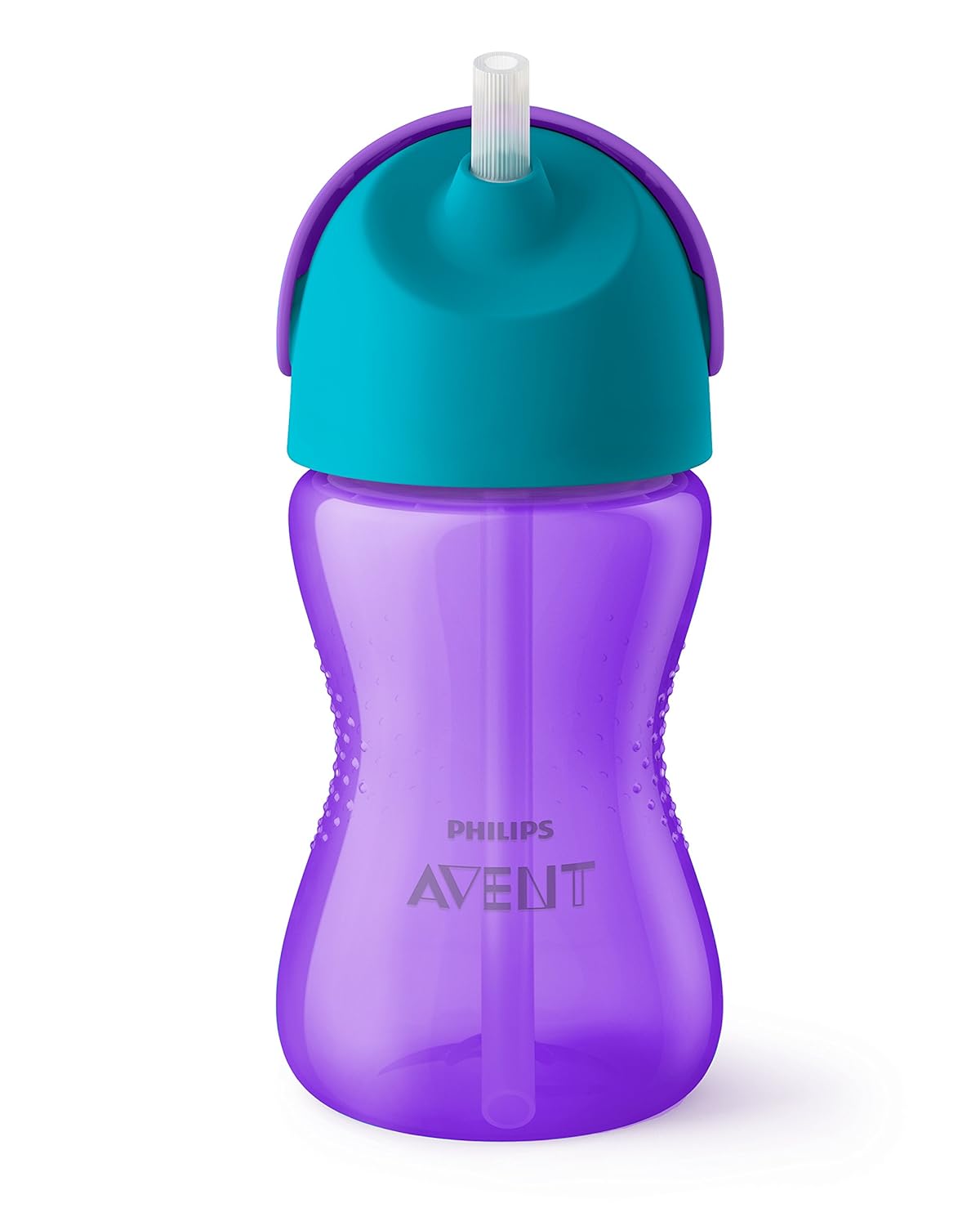 Philips Avent My Bendy Straw Cup, 10 Oz, 2pk, Pink/Purple, SCF792/22 : Baby