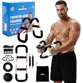 Twister Arm Trainer - Chest Workout Equipment for Home Gym, Forearm Trainer &amp; Muscle Exerciser for Men and Women, Portable Home Workout Strength Training, Upper Body Exercise Bar